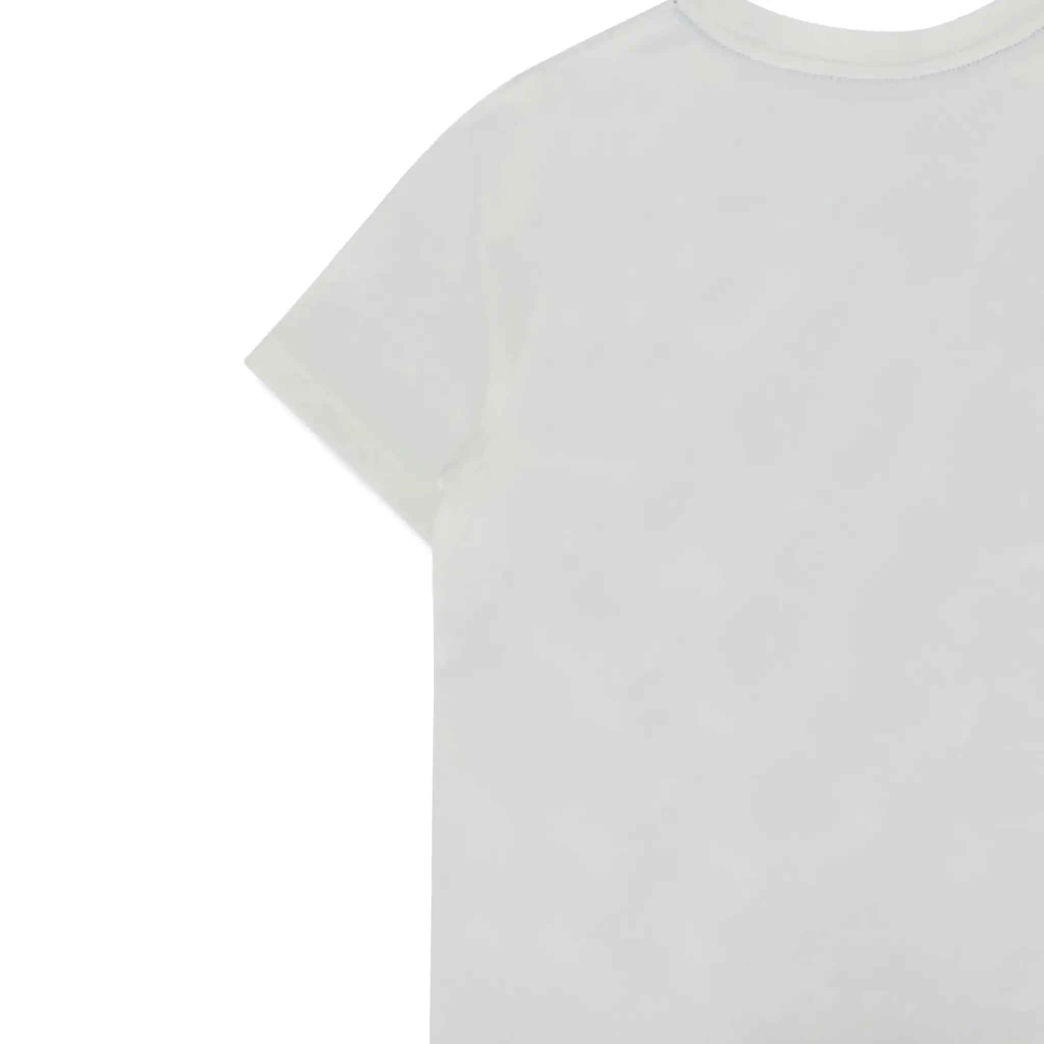 Detailed back View of Burberry Kids Cedar Knight White T Shirt BURS5080135224